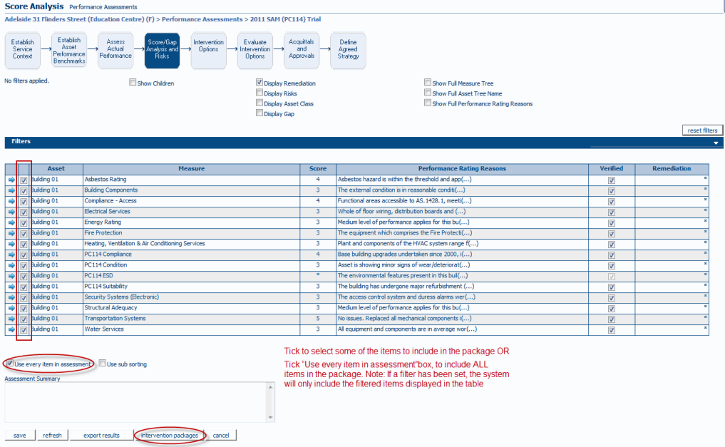 SAMIS > Training > Module 18 - Intervention Packages